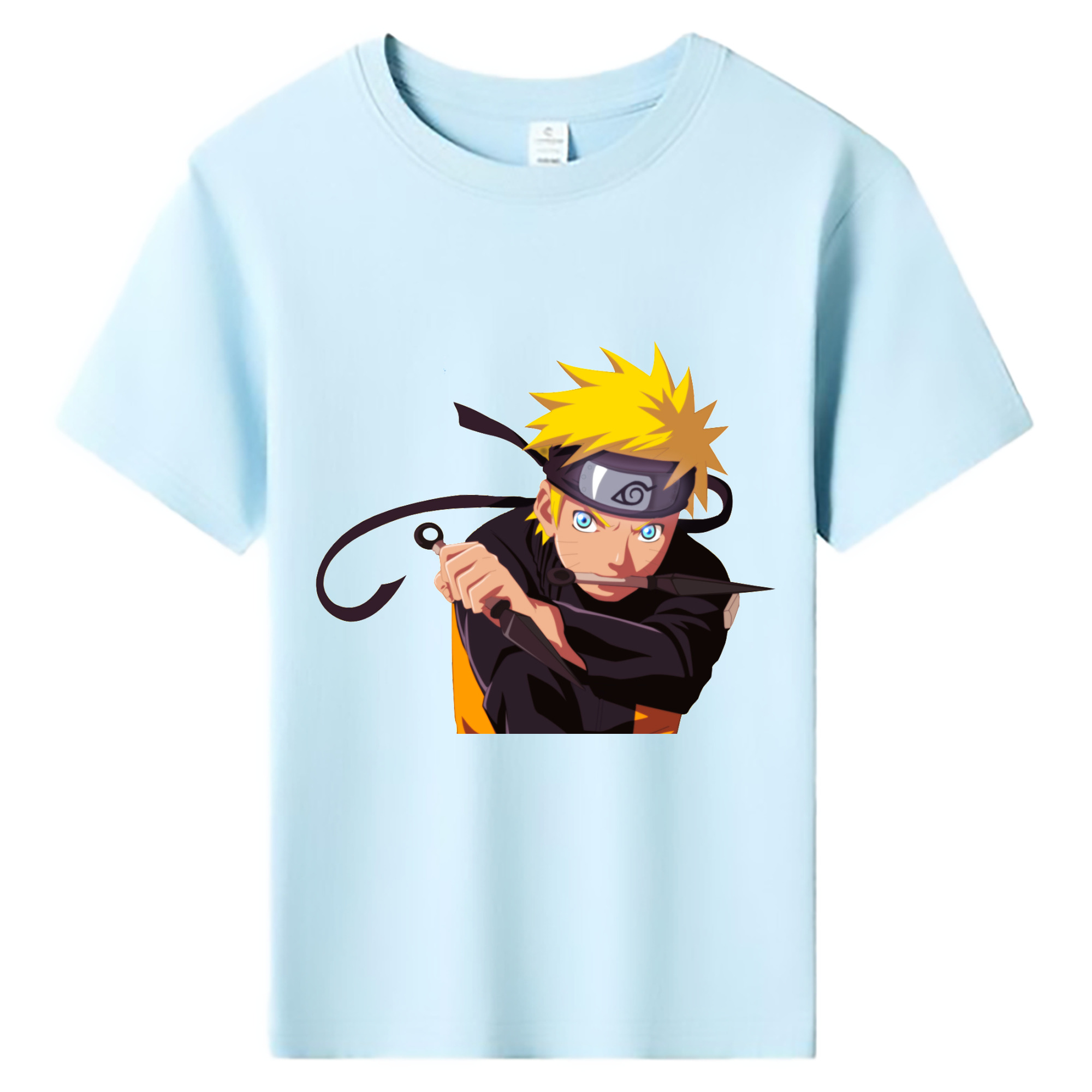（画像用） NARUTO -ナルト- うずまき ナルト Uzumaki Naruto 綿100％キッズTシャツ（フロントプリント）